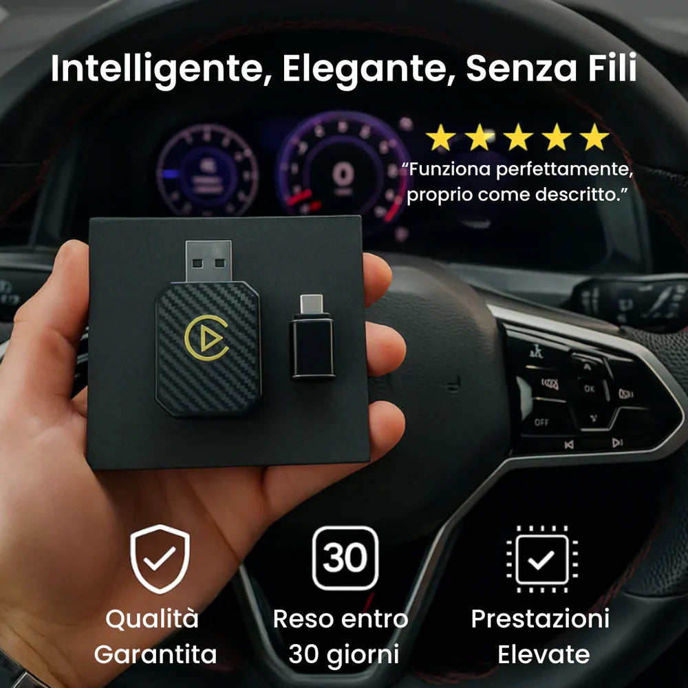 Vooltek| La Chiavetta per avere Apple + Android Car Play nella tua auto