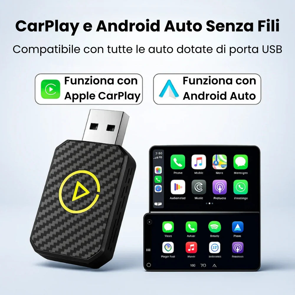 Vooltek| La Chiavetta per avere Apple + Android Car Play nella tua auto
