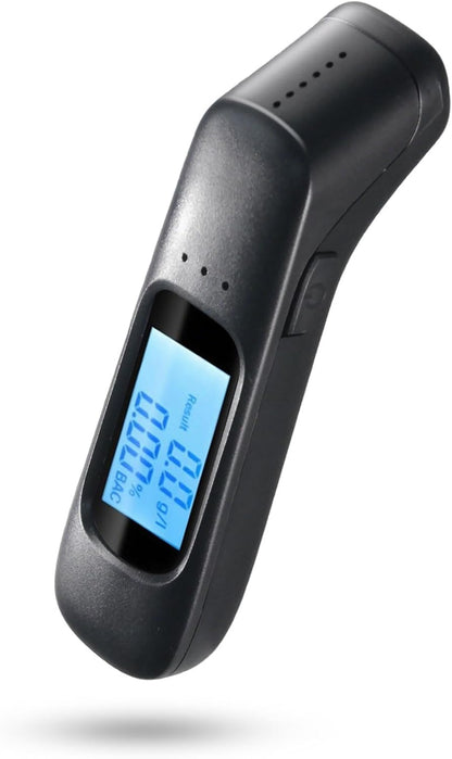 Etilometro Portatile Professionale Alta precisione | Alcol Test Digitale di Precisione con Display LCD & Allarme 3 Colori | Test Alcolemico Istantaneo per Controlli Stradali (0.00–1.9 g/l)