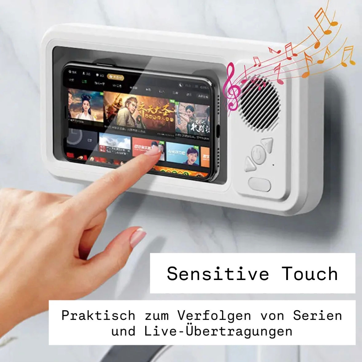 Vooltek | Wasserdichte Handyhülle mit integriertem Lautsprecher