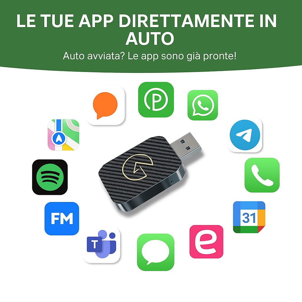Vooltek| La Chiavetta per avere Apple + Android Car Play nella tua auto